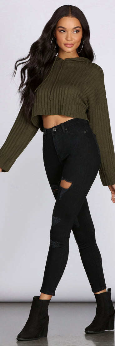 Casual Vibe Cropped Hoodie for 2022 festival outfits, festival dress, outfits for raves, concert outfits, and/or club outfits