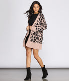 Purrfect Style Leopard Print Cardigan for 2022 festival outfits, festival dress, outfits for raves, concert outfits, and/or club outfits
