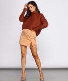 Turtleneck Cabe Knit Sweater