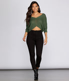 Lightweight Knit Crop Pullover