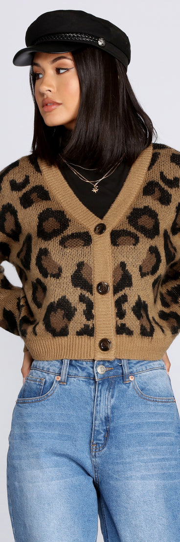 Won't Stop Leopard Print Cardigan for 2022 festival outfits, festival dress, outfits for raves, concert outfits, and/or club outfits