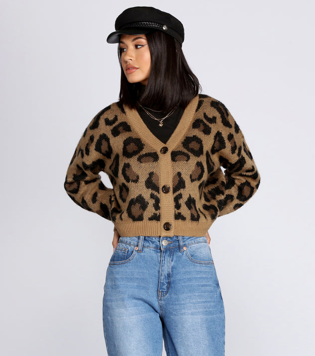 Won't Stop Leopard Print Cardigan for 2022 festival outfits, festival dress, outfits for raves, concert outfits, and/or club outfits