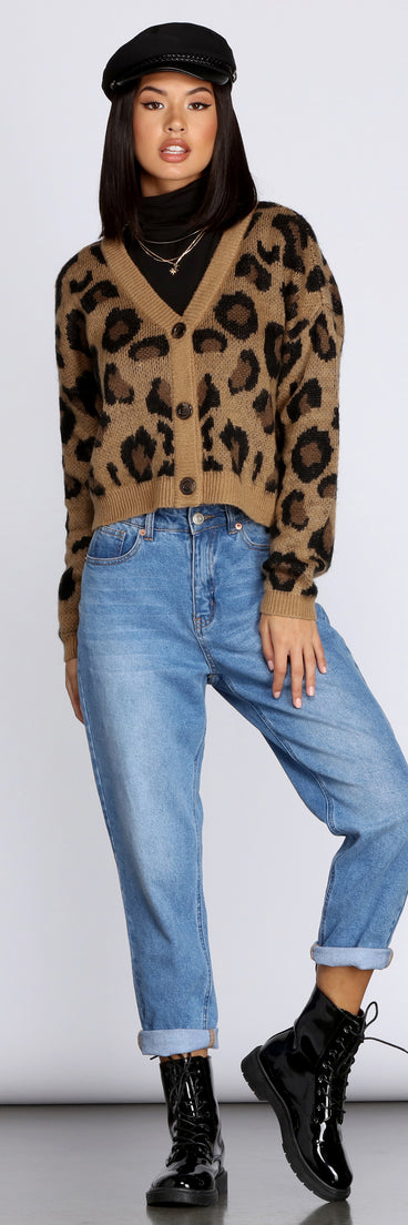Won't Stop Leopard Print Cardigan for 2022 festival outfits, festival dress, outfits for raves, concert outfits, and/or club outfits