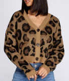Won't Stop Leopard Print Cardigan for 2022 festival outfits, festival dress, outfits for raves, concert outfits, and/or club outfits
