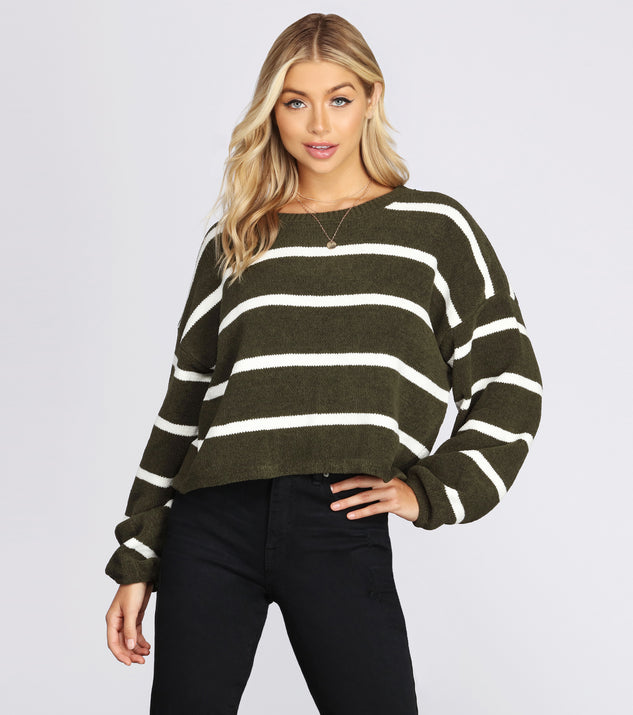 Oversized Striped Pullover