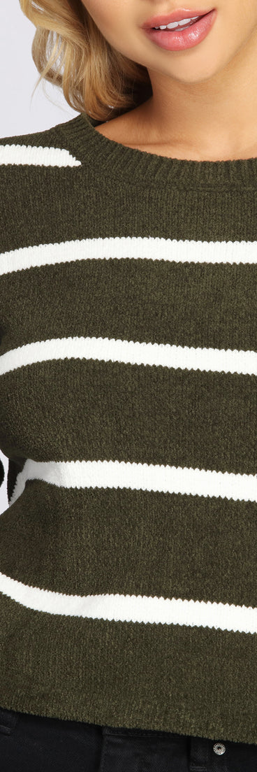 Oversized Striped Pullover