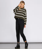 Oversized Striped Pullover