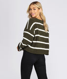 Oversized Striped Pullover