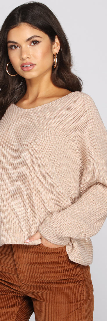 With fun and flirty details, Knot So Innocent Knit Sweater shows off your unique style for a trendy outfit for the summer season!
