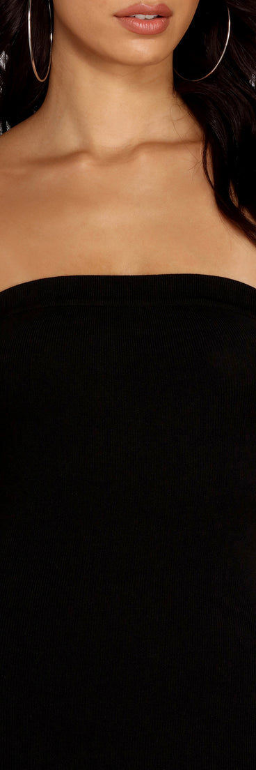 Hourglass Sleeveless Sweater Dress