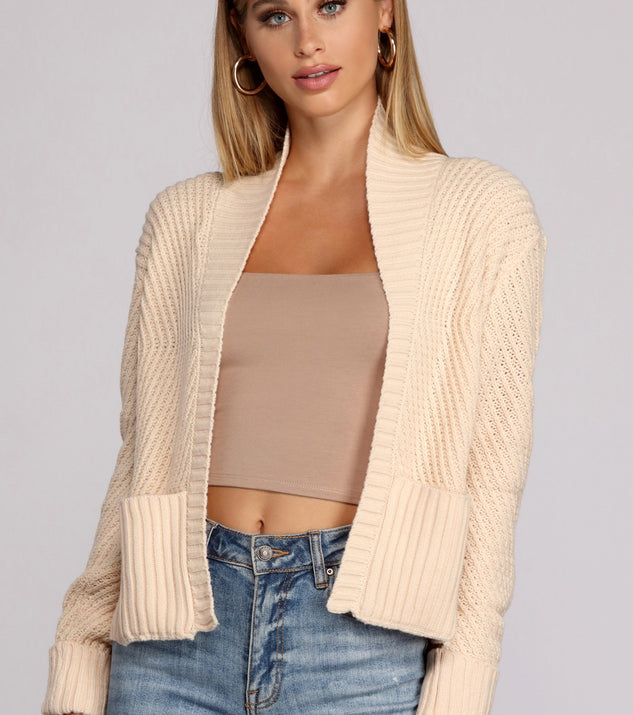 With fun and flirty details, Want It Shawl Knit Cardigan shows off your unique style for a trendy outfit for the summer season!