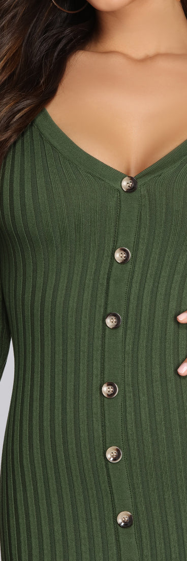 Babe In A Button Down Dress