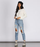 Get Twisted V-Neck Sweater