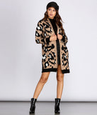 With fun and flirty details, Long-Line Leopard Cardigan shows off your unique style for a trendy outfit for the summer season!