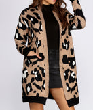 With fun and flirty details, Long-Line Leopard Cardigan shows off your unique style for a trendy outfit for the summer season!