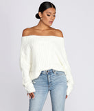 Knit Off Shoulder Sweater