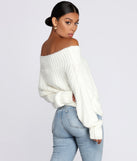 Knit Off Shoulder Sweater