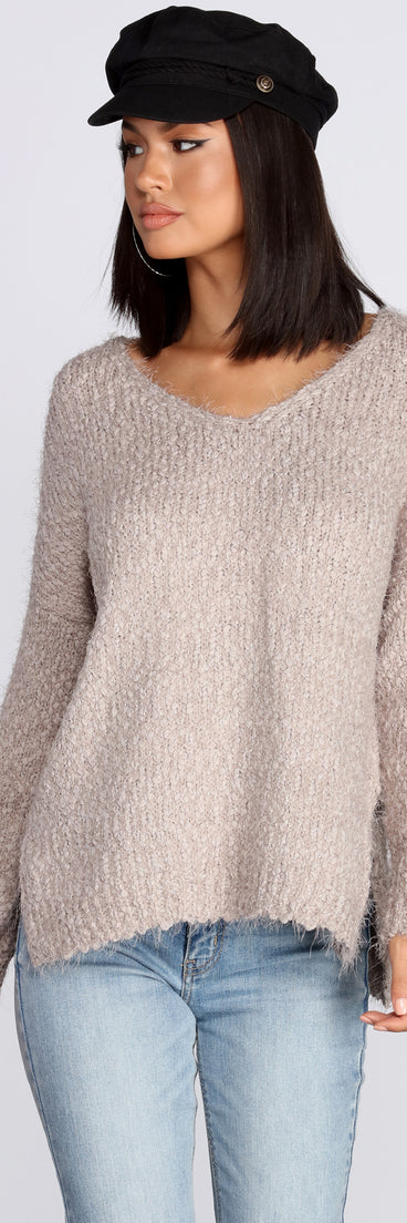 Fall Days Fuzzy Sweater