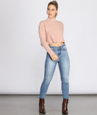 With fun and flirty details, Sweater Weather Mock Neck Cropped Top shows off your unique style for a trendy outfit for the summer season!
