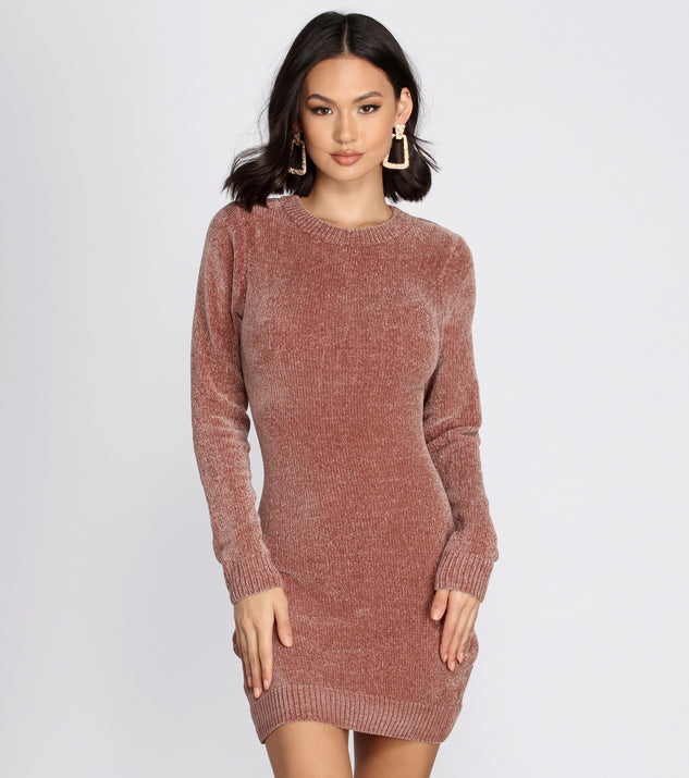 Chill In Chenille Sweater Dress creates the perfect New Year’s Eve Outfit or new years dress with stylish details in the latest trends to ring in 2023!