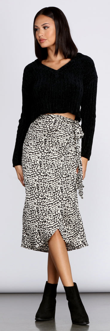 Cozy Chenille V-Neck Sweater