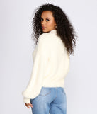 Fabulously Fuzzy Cropped Sweater