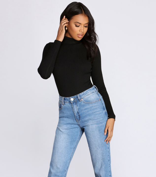 With fun and flirty details, Keep It Cozy Turtleneck Sweater Bodysuit shows off your unique style for a trendy outfit for the summer season!