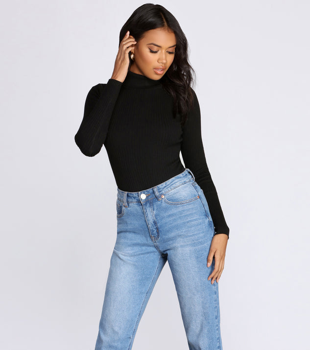 Keep It Cozy Turtleneck Sweater Bodysuit & Windsor