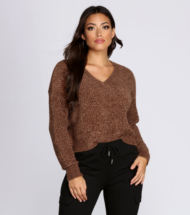 With fun and flirty details, Cozy In Chenille Sweater shows off your unique style for a trendy outfit for the summer season!