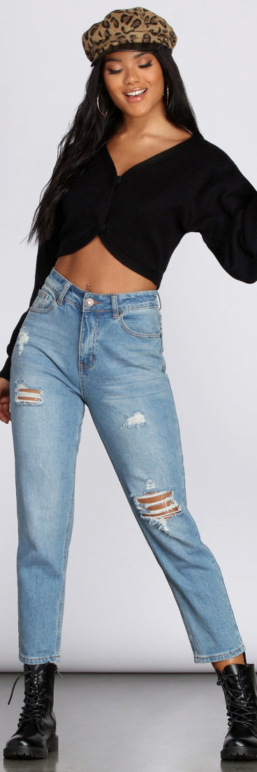 Cutie In A Cropped Cardigan