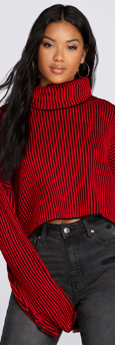 Throw It Back Ribbed Sweater