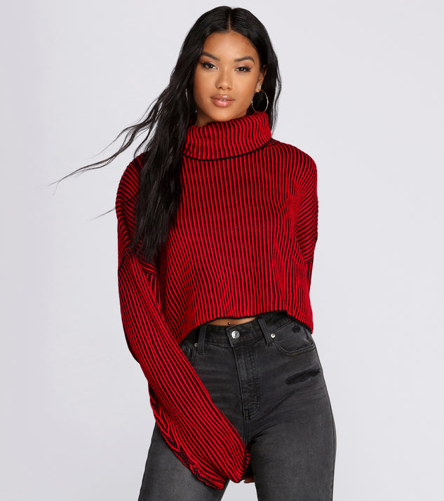 Throw It Back Ribbed Sweater
