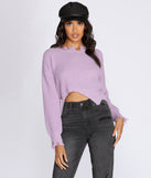 De-stress Knit Crop Top