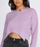 De-stress Knit Crop Top