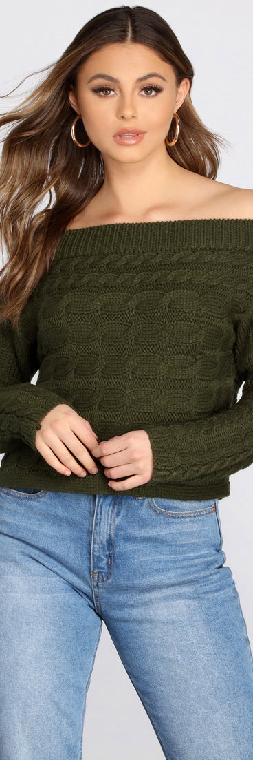 With fun and flirty details, Knits A Look Off Shoulder Sweater shows off your unique style for a trendy outfit for the summer season!