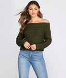 With fun and flirty details, Knits A Look Off Shoulder Sweater shows off your unique style for a trendy outfit for the summer season!