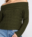 With fun and flirty details, Knits A Look Off Shoulder Sweater shows off your unique style for a trendy outfit for the summer season!