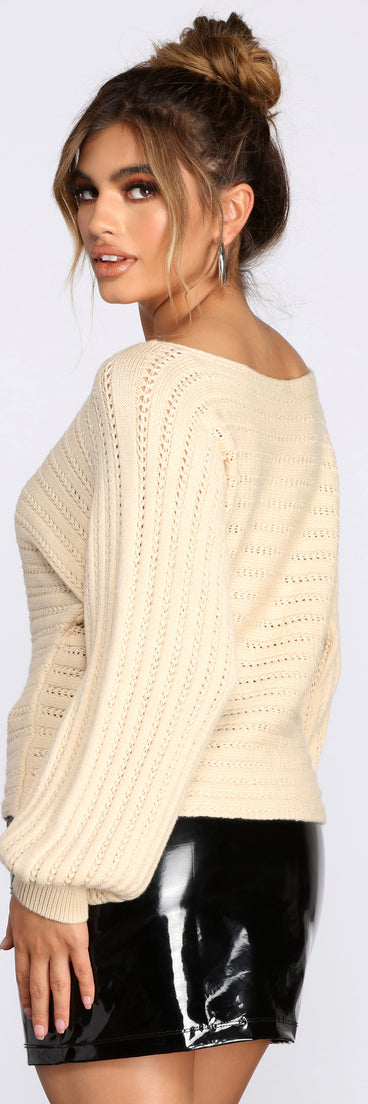 With fun and flirty details, Ur Fav Cable Braid Sweater shows off your unique style for a trendy outfit for the summer season!