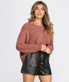 Cutie In A Chenille Cropped Sweater