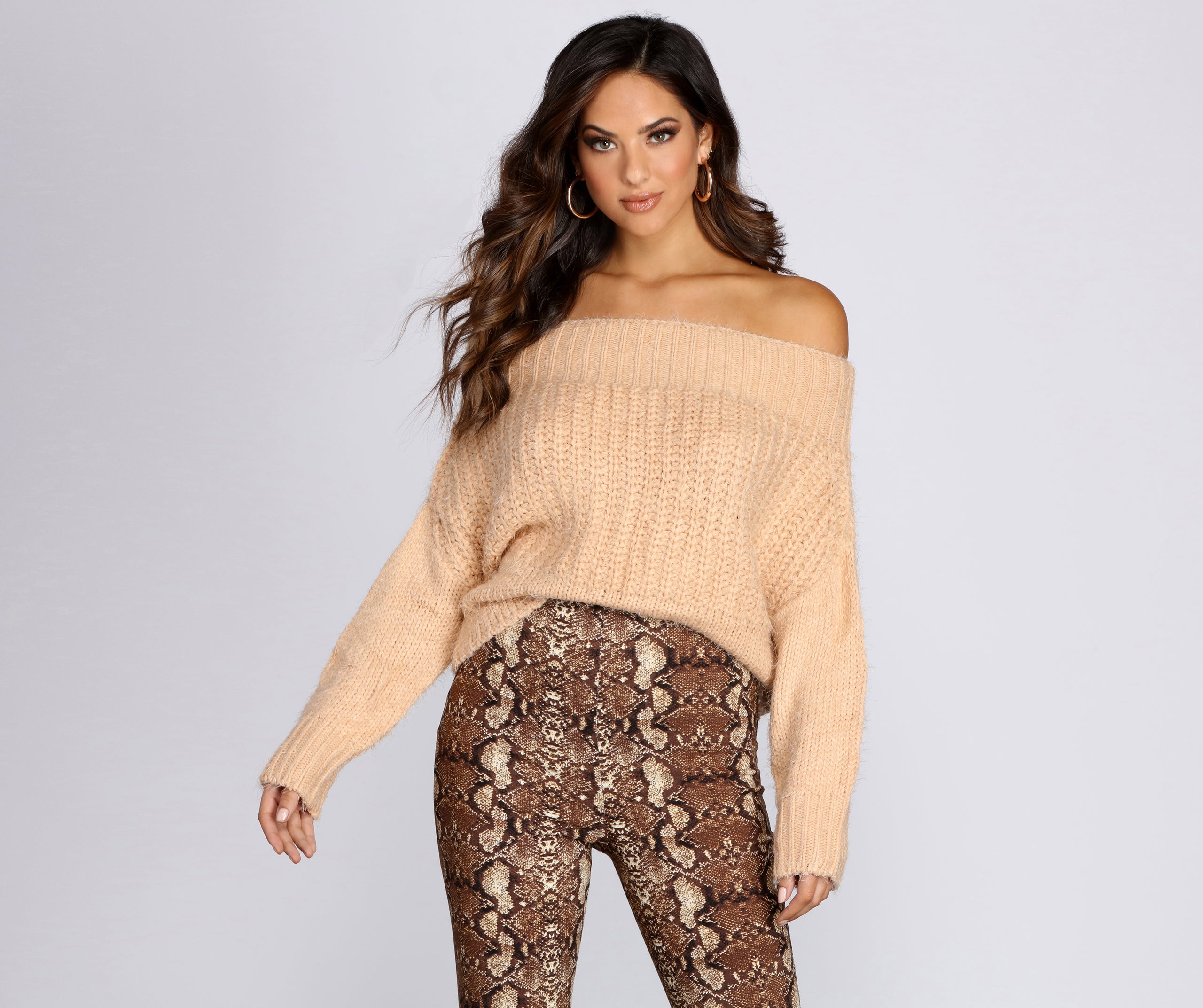 クラネ紙正規品❗️タグ付⭐️OFF SHOULDRER PUFF KNIT TOPS クラネ紙正規品❗️タグ付⭐️OFF SHOULDRER PUFF KNIT TOPS