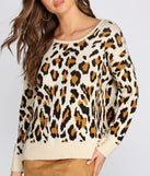 Leopard Print Open Back Sweater for 2022 festival outfits, festival dress, outfits for raves, concert outfits, and/or club outfits