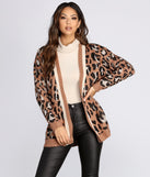 Cozy Leopard Print Caridgan for 2022 festival outfits, festival dress, outfits for raves, concert outfits, and/or club outfits