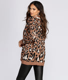 Cozy Leopard Print Caridgan for 2022 festival outfits, festival dress, outfits for raves, concert outfits, and/or club outfits