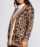 Cozy Leopard Print Caridgan for 2022 festival outfits, festival dress, outfits for raves, concert outfits, and/or club outfits