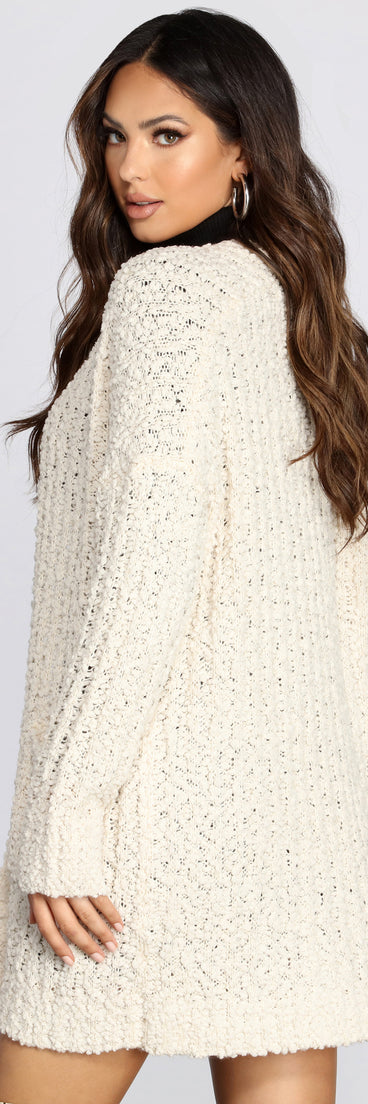 Sweet And Cozy Oversized Cardigan