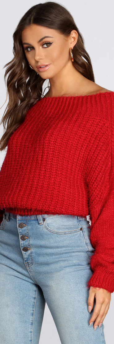 Off The Shoulder Cozy Sweater