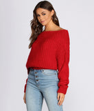 Off The Shoulder Cozy Sweater