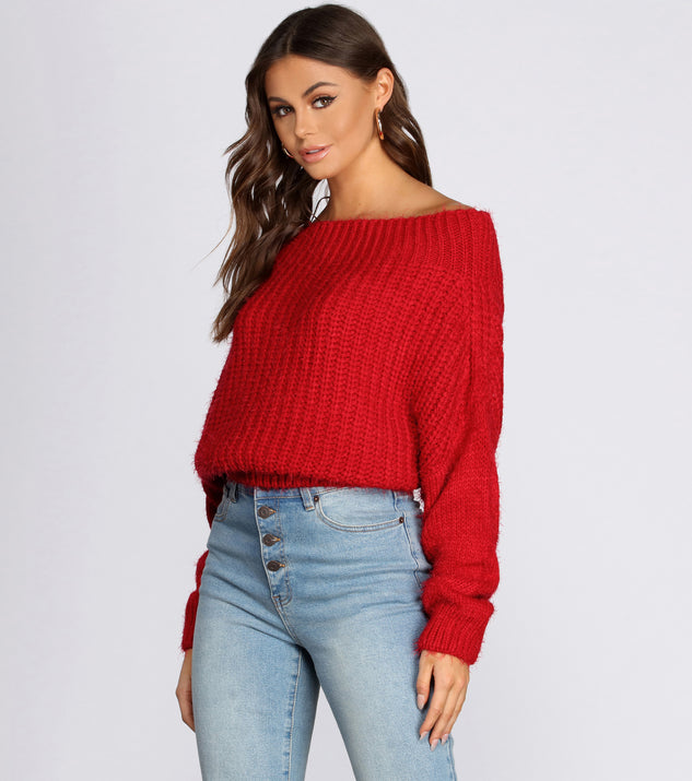 Off The Shoulder Cozy Sweater