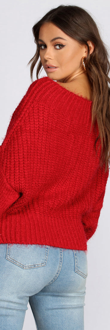 Off The Shoulder Cozy Sweater