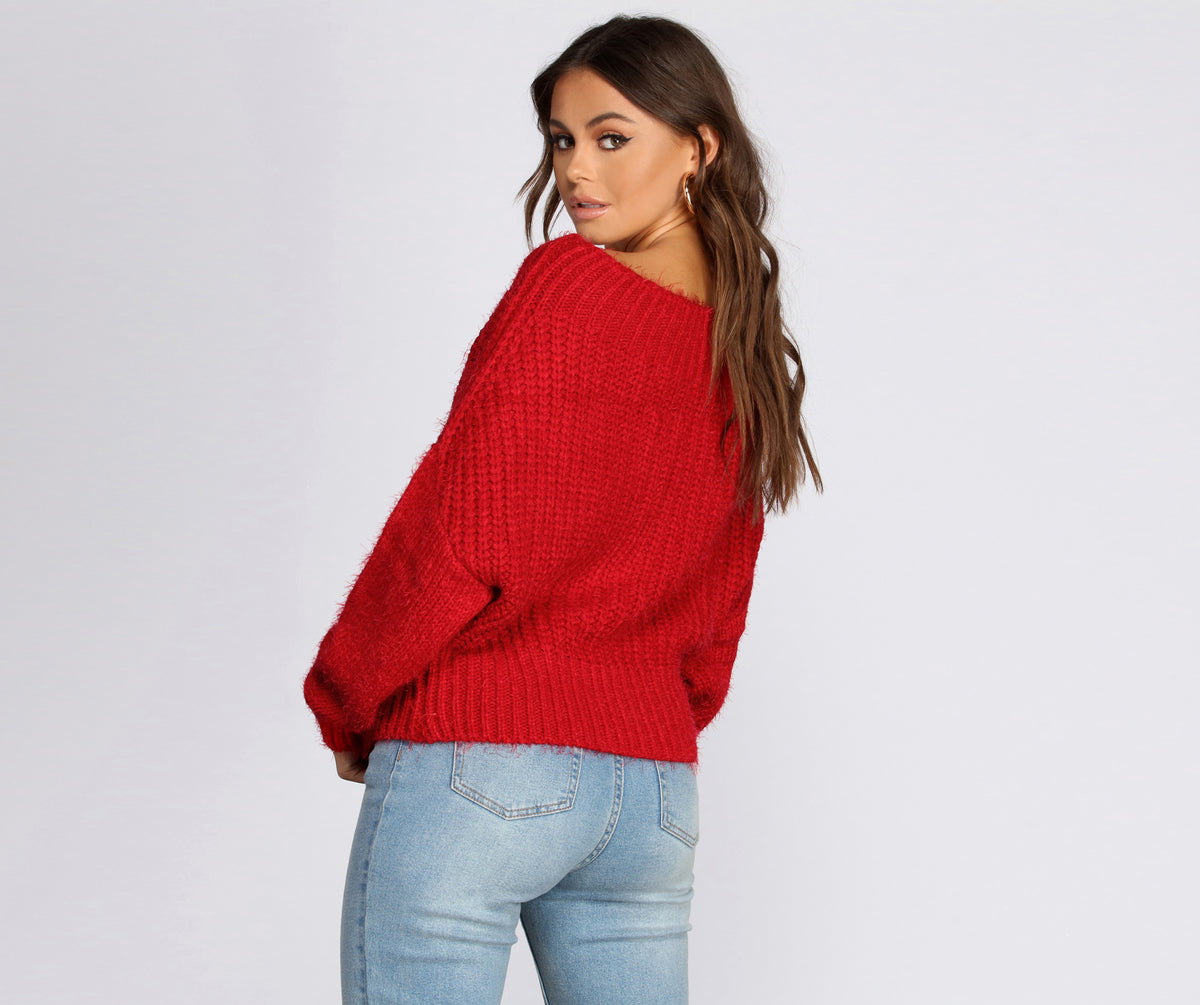 Off The Shoulder Cozy Sweater